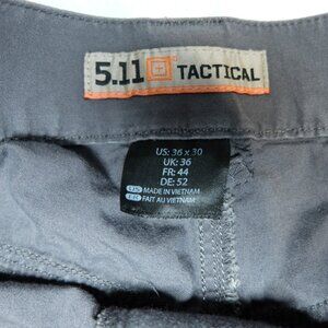 5.11 Tactical Series Mens 36X30 Gray Straight Leg Chino Work Pants Pockets